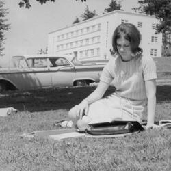 Girl on the Lawn